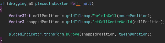Grid Movement Code